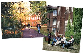 Regent's College�L�����p�X�̑O��